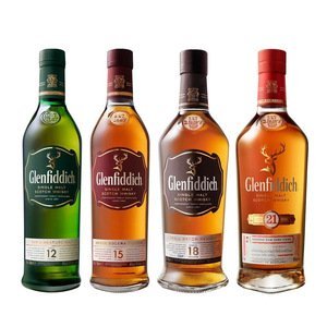 Glenfiddich Scotch Whisky 12,15,18 Years